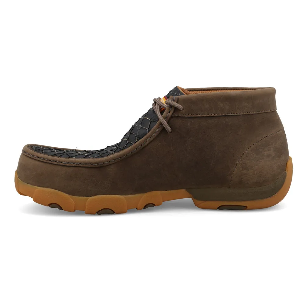 Twisted X Work Chukka Driving Moc Black / Shitake